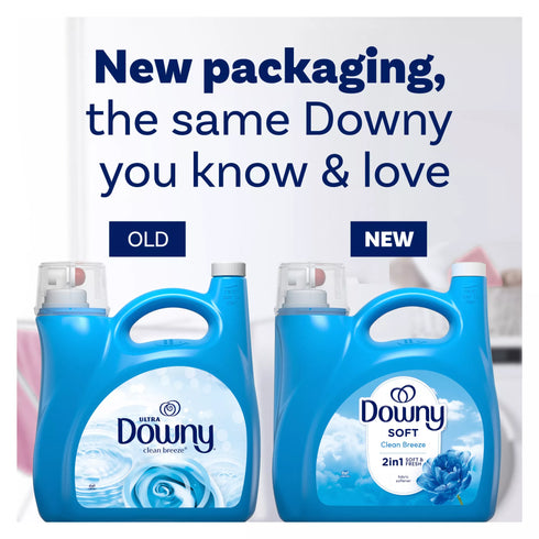 Downy Ultra Concentrated Liquid Fabric Softener & Conditioner - Clean Breeze, 257 loads/150 oz.