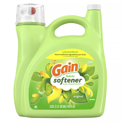 Gain Ultra HE Compatible Fabric Softener - Original Scent, 244 loads/143 oz.