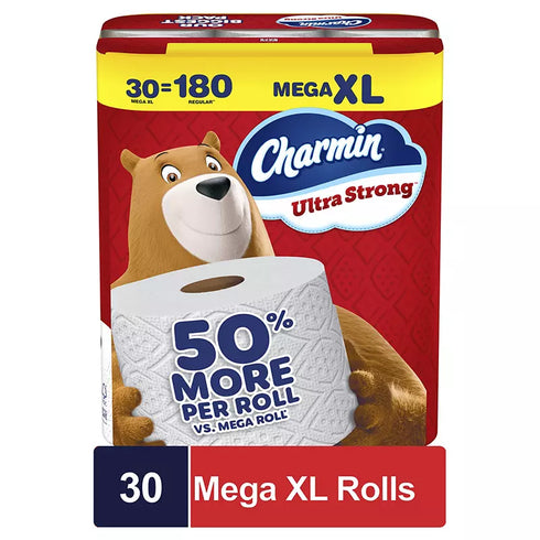 Charmin Ultra Strong Mega XL Toilet Paper, 30 pk./330 sheets per roll