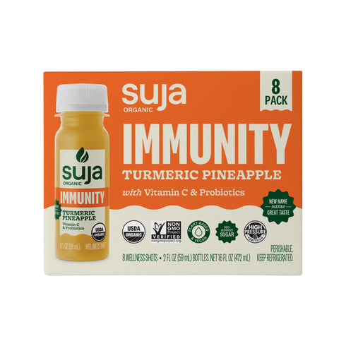 Suja Organic Immunity Defense Shot, Ginger and Turmeric Wellness Shot, 8 pk./2 fl. oz.
