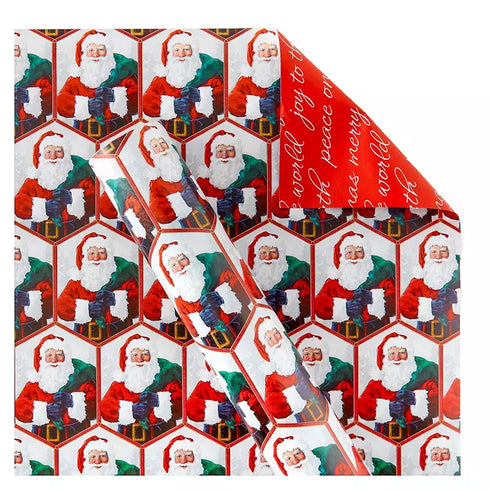 Berkley Jensen Reversible Christmas Gift Wrap Roll