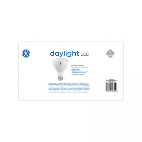 GE 65W LED BR30 Indoor Floodlight Bulbs, 4 pk. - Daylight