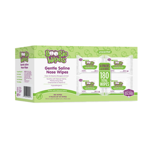 Boogie Wipes Unscented Gentle Nose Wipes, 4 pk./180 ct.