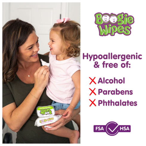 Boogie Wipes Unscented Gentle Nose Wipes, 4 pk./180 ct.