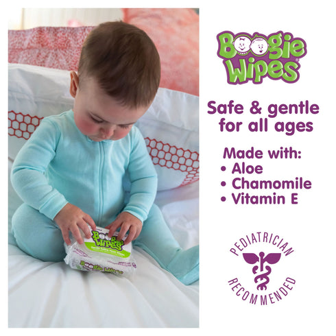Boogie Wipes Unscented Gentle Nose Wipes, 4 pk./180 ct.