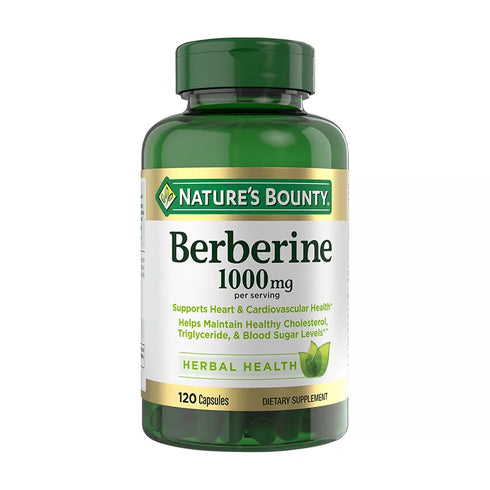 Nature's Bounty Berberine 1000mg Capsules, 120 ct