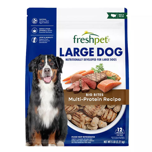 Freshpet Healthy & Natural Large Dogs/Breeds Dog Food - Fresh Multi Protein Recipe, 5 lbs.