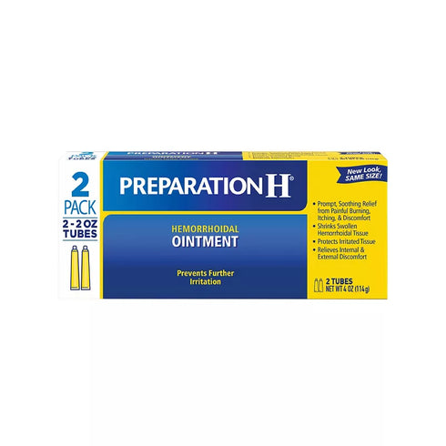 Preparation H Hemorrhoid Symptom Treatment Ointment, 2 pk./2 oz