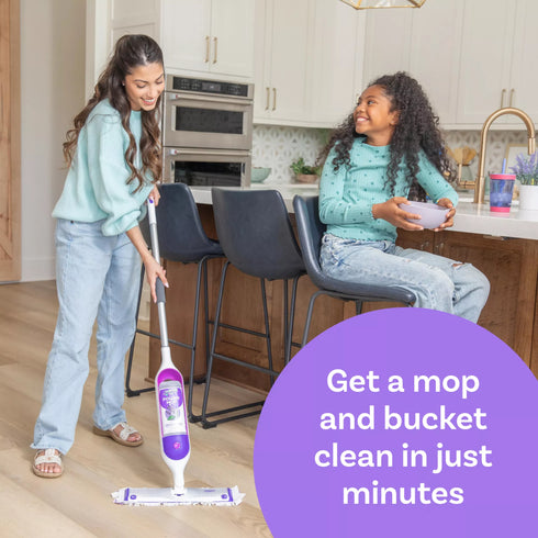Swiffer PowerMop Multi-Surface Refill Bundle, 10 Mopping Pads + 2 Floor Cleaning Solutions
