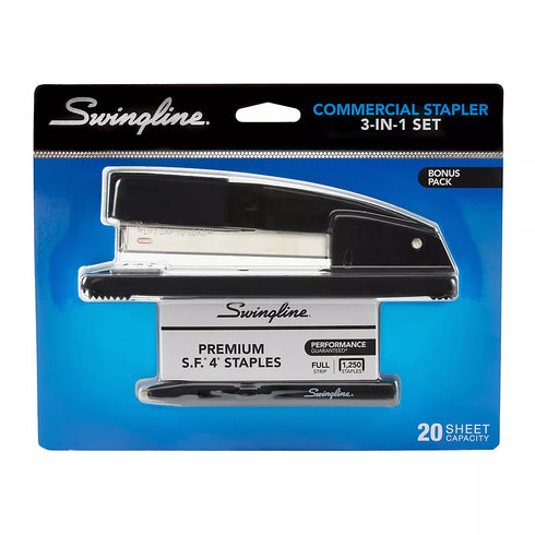 Swingline Commercial Desk Stapler Value Pack – Black