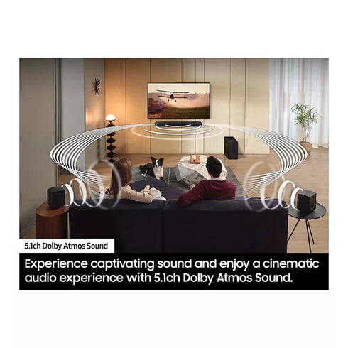Samsung HW-Q65C 5.1-Channel Soundbar with Wireless Subwoofer & Dolby Atmos