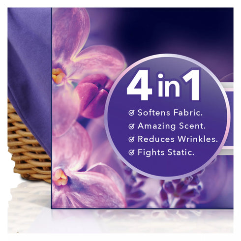 Downy Infusions CALM Mega Dryer Sheets & Laundry Fabric Softener - Lavender & Vanilla Bean, 210 ct.