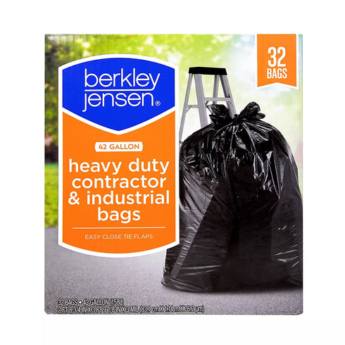 Berkley Jensen Heavy Duty Contractor & Industrial Bags, 32 ct./42 gal