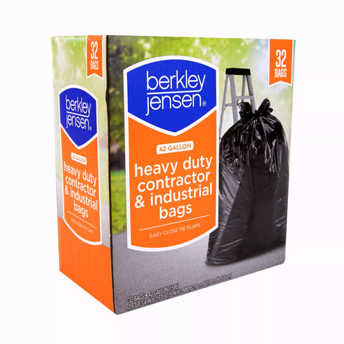Berkley Jensen Heavy Duty Contractor & Industrial Bags, 32 ct./42 gal
