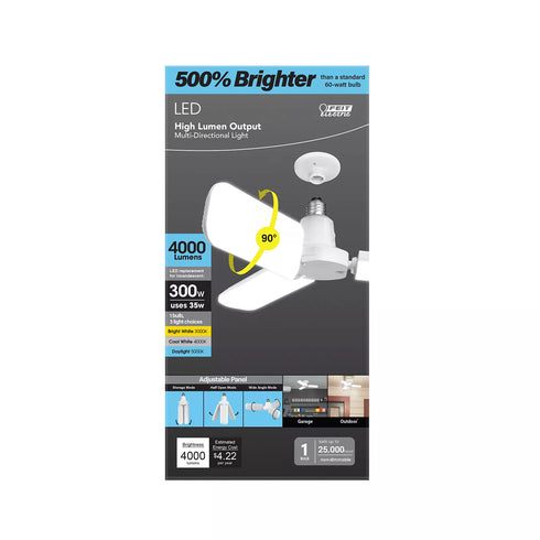 Feit Electric High Lumen Multi-Directional 3-Panel LED Light