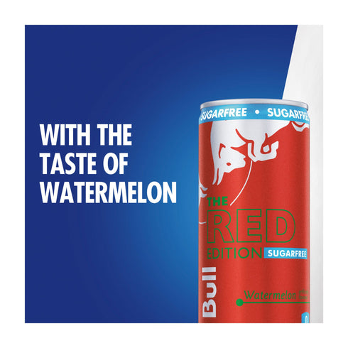 Red Bull Sugar Free Red Edition Watermelon Energy Drink, Cans, 24 pk./8.4 fl. oz.