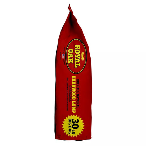 Royal Oak 100% All Natural Hardwood Lump Charcoal – Premium Fast-Lighting Charcoal for Grilling & Smoking