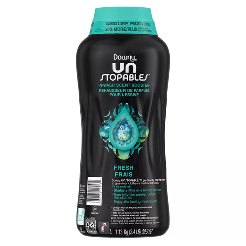 Downy Unstopables In-Wash Scent Booster Beads - Fresh Scent, 39.9 oz.