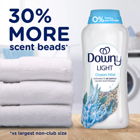 Downy Light In-Wash Scent Booster Beads - Ocean Mist, 39.9 oz.