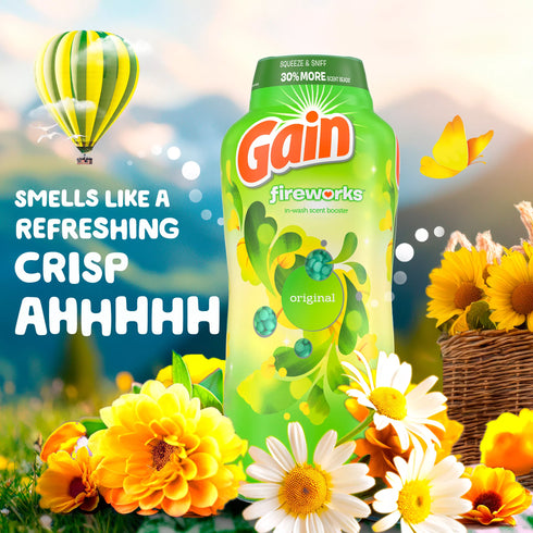 Gain Fireworks In-Wash Scent Booster Beads - Original Scent, 39.9 oz.