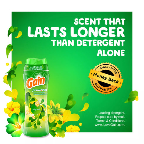 Gain Fireworks In-Wash Scent Booster Beads - Original Scent, 39.9 oz.