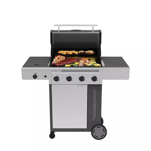 Char-Broil Performance Series 4-Burner Gas Grill with Side Burner – Large Propane BBQ Grill for Outdoor Cooking & Entertaining