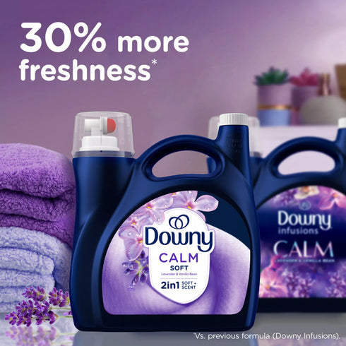 Downy Ultra Soft Calm Fabric Softener - Lavender & Vanilla Bean, 164 loads/111 oz.