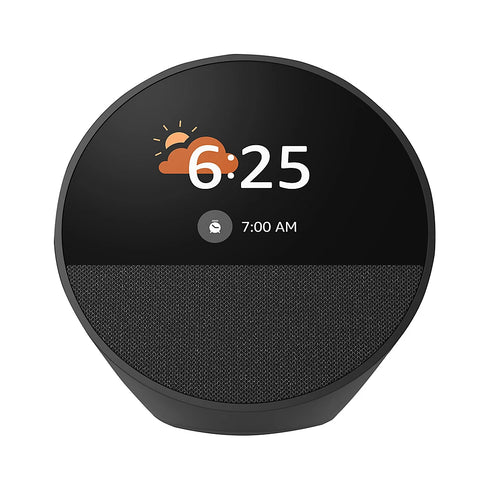 Amazon Echo Spot (2024 Release) – Smart Alarm Clock with Alexa, Customizable Clock Faces & LED Display – Black