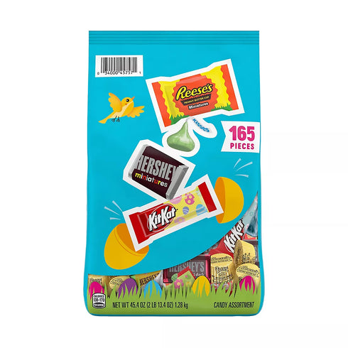 Hershey’s, Kit Kat & Reese’s Assorted Chocolate Easter Candy Bulk Bag, 165 Count