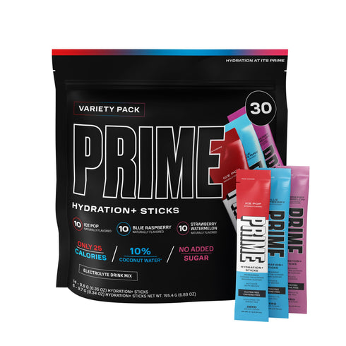 Prime Hydration+ Electrolyte Powder Sticks Variety Pack, 30 pk.