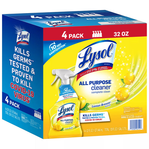 Lysol All-Purpose Cleaner - Lemon Breeze, 4 pk./32 oz.
