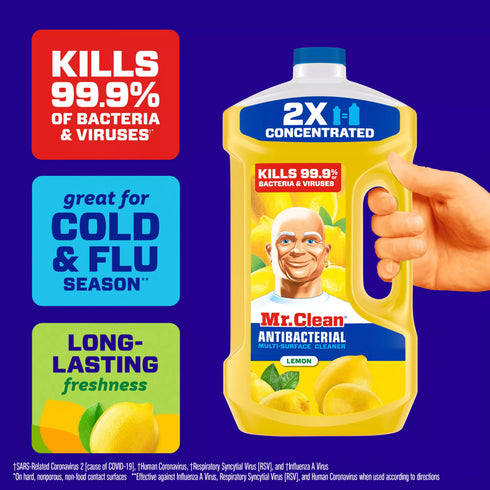 Mr. Clean All Purpose Mopping & Antibacterial Cleaner - Lemon Scent, 101 oz.
