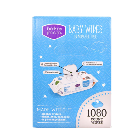 Berkley Jensen Baby Wipes - Fragrance Free, 12 pk./90 ct. each