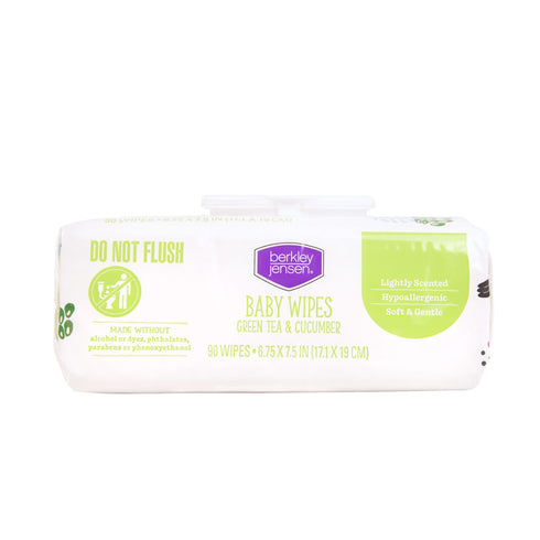 Berkley Jensen Baby Wipes - Green Tea & Cucumber, 12 pk./90 ct. each