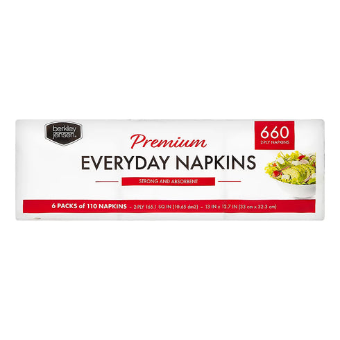 Berkley Jensen Premium Everyday Paper Napkins, 660 ct.