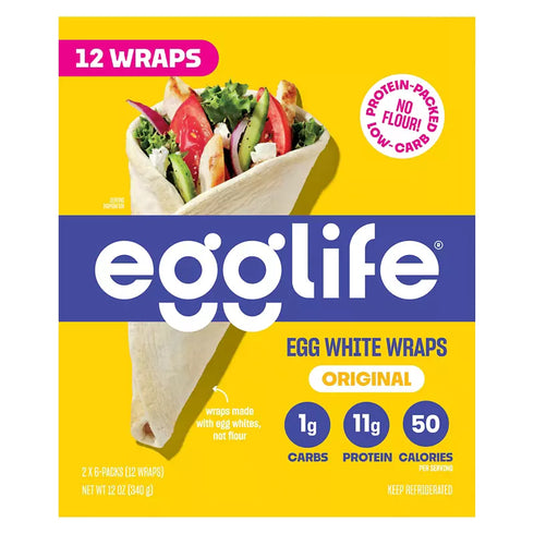 Egglife Original Egg White Wraps, 12 ct