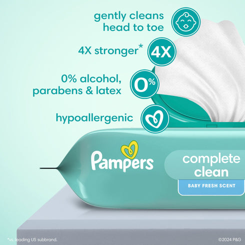 Pampers Baby Clean Wipes - Fresh Scent, 15 pk./1200 wipes