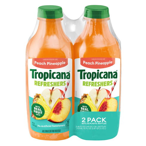 Tropicana Refreshers Peach Pineapple Juice Drink, 2 ct./46 fl. oz.