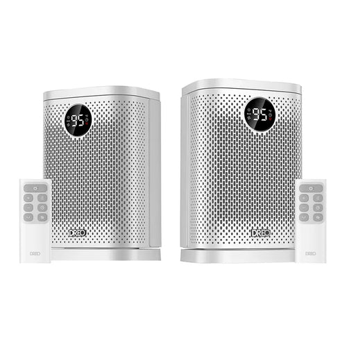DREO Atom Core 10 Inch Ceramic Space Heaters with Oscillation 2 Pack