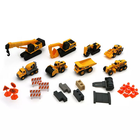 CAT Construction Site Mega Set – Multi-Vehicle Heavy-Duty Construction Playset