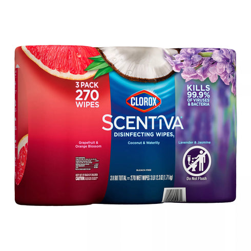 Clorox Scentiva Disinfecting Wipes - Multi Scent Variety, 270 ct.