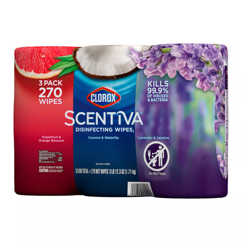 Clorox Scentiva Disinfecting Wipes - Multi Scent Variety, 270 ct.