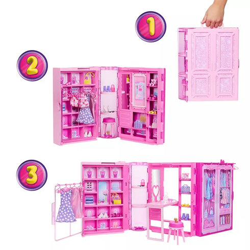 Barbie Dream Closet Fashion Toy Playset with Accessories