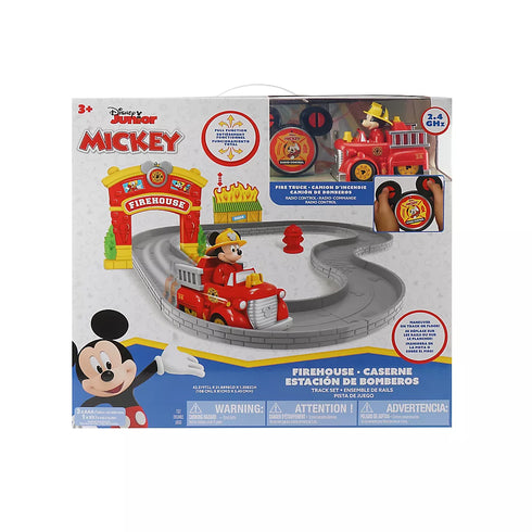 Disney Junior 5.5" Radio Control Track Set – Easy RC Vehicle for Kids with Track, Lights & Fun Character Design