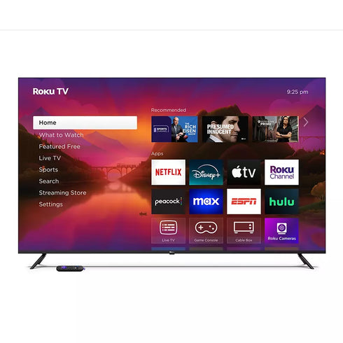 ROKU 65" QLED 4K Smart TV with Quantum Color, HDR, Voice Control & 4-Year Protection Plan