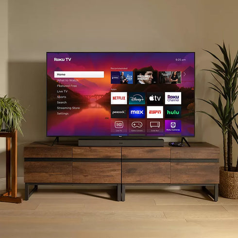 ROKU 65" QLED 4K Smart TV with Quantum Color, HDR, Voice Control & 4-Year Protection Plan