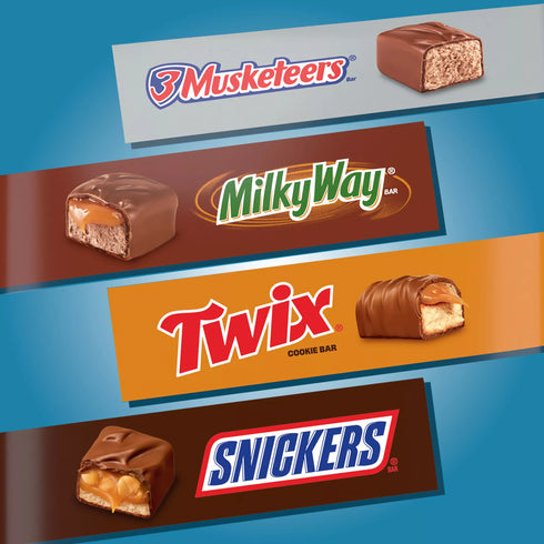 3.57 lbs bag - Snickers, Twix & More Minis Halloween Chocolate Candy Bars