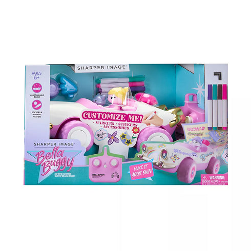 Sharper Image Bella Buggy Remote Control Doodle Racer – Kid-Friendly RC Car with Light-Up Doodling Action & Creative Play Features