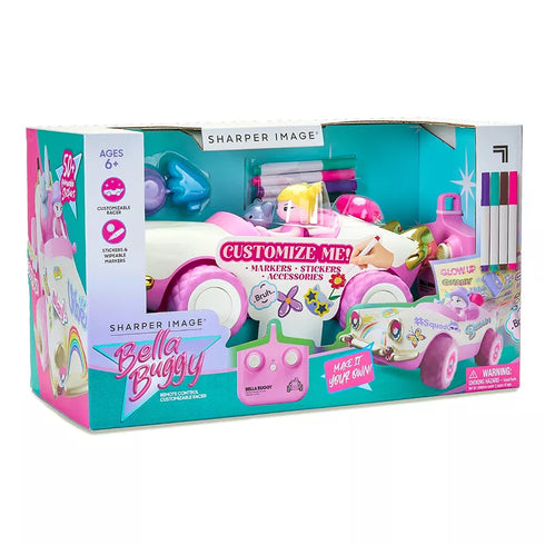 Sharper Image Bella Buggy Remote Control Doodle Racer – Kid-Friendly RC Car with Light-Up Doodling Action & Creative Play Features