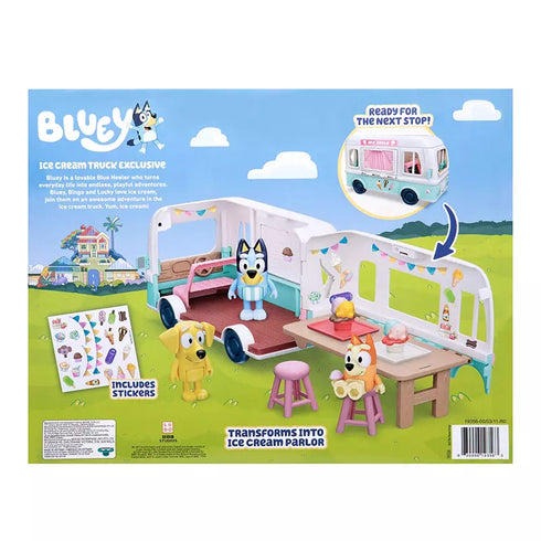 Bluey’s Ice Cream Truck Playset moves smoothly for realistic, imaginative play.